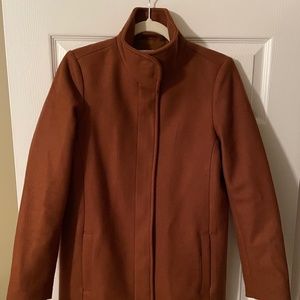 Old Navy Relaxed Soft-Brushed Funnel-Neck Coat